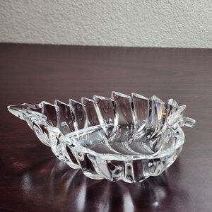 Vintage Marquis Waterford Lead Crystal Aspen Leaf Dish